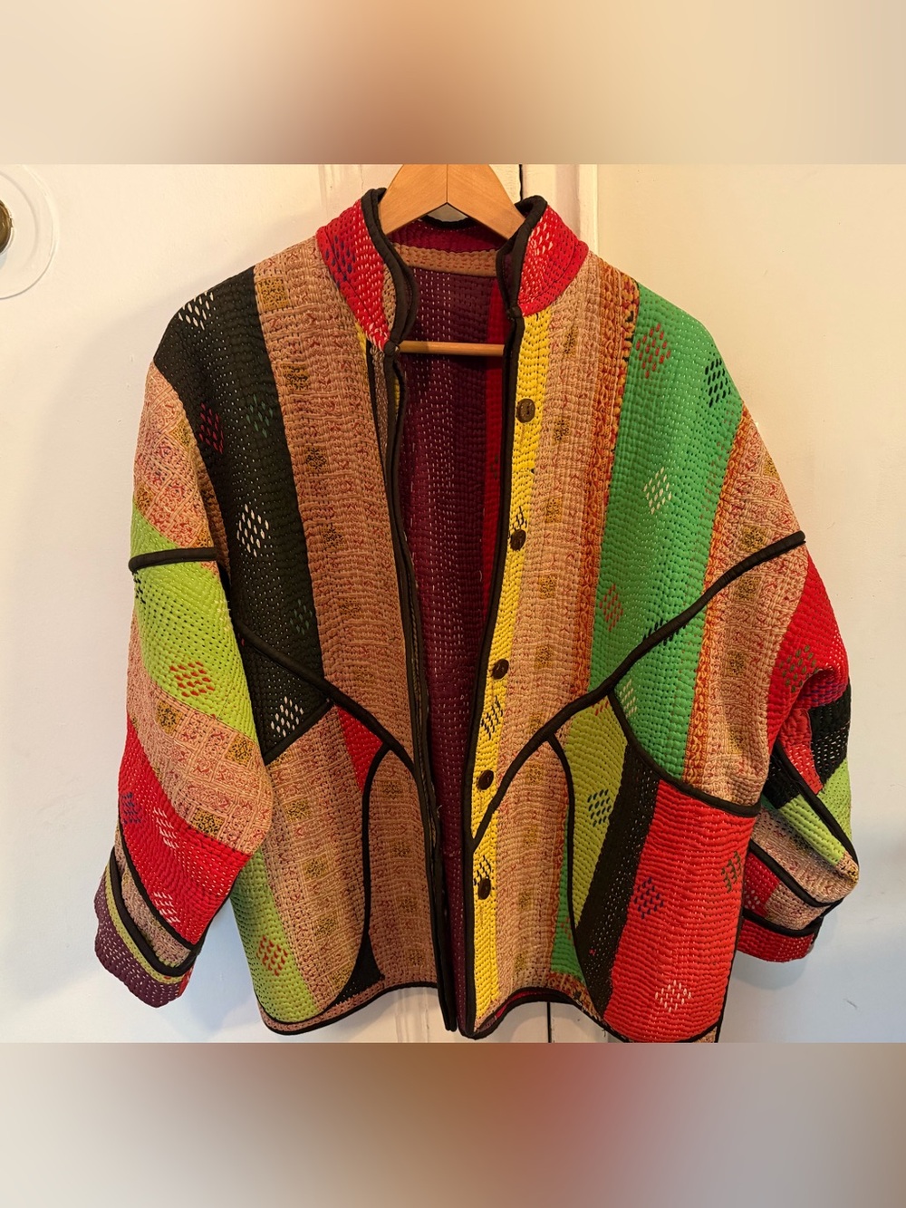 Namai Reversible Colorful Patchwork Women's Jacket